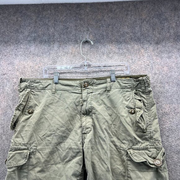Vintage Ralph Lauren Shorts Men 40 Green Surplus Fit Cargo Military Utility 90s - Picture 7 of 10